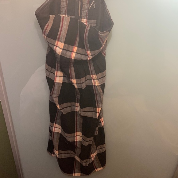 Plaid Club Monaco strapless dress - Picture 1 of 4